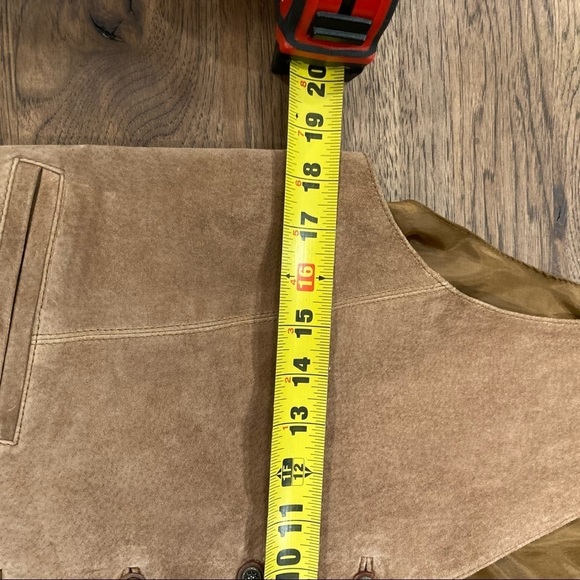 Suede menswear vest sz Large - Picture 12 of 14